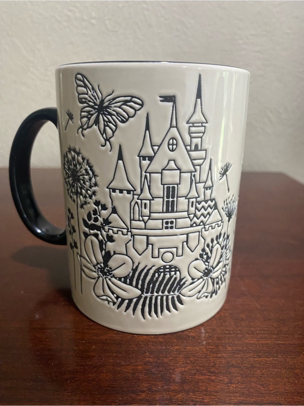 Disney Park, Fantasy Land Castle Floral Mug